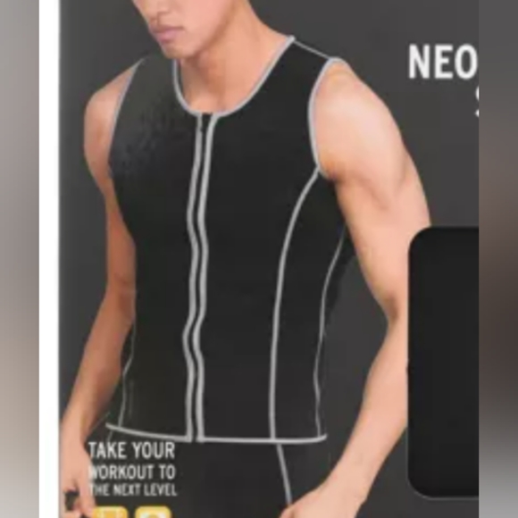 SAUNAFX Men's Neoprene Slimming Vest. SaunaFX Vest. Sauna Vest for Men. - Picture 1 of 4